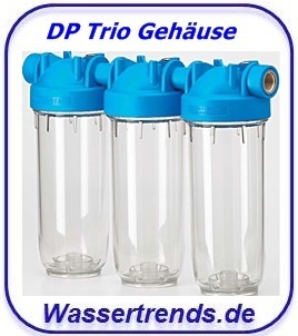 10"Filtergehäuse Trio Zubehör und Filter finden Sie in unserem Shop